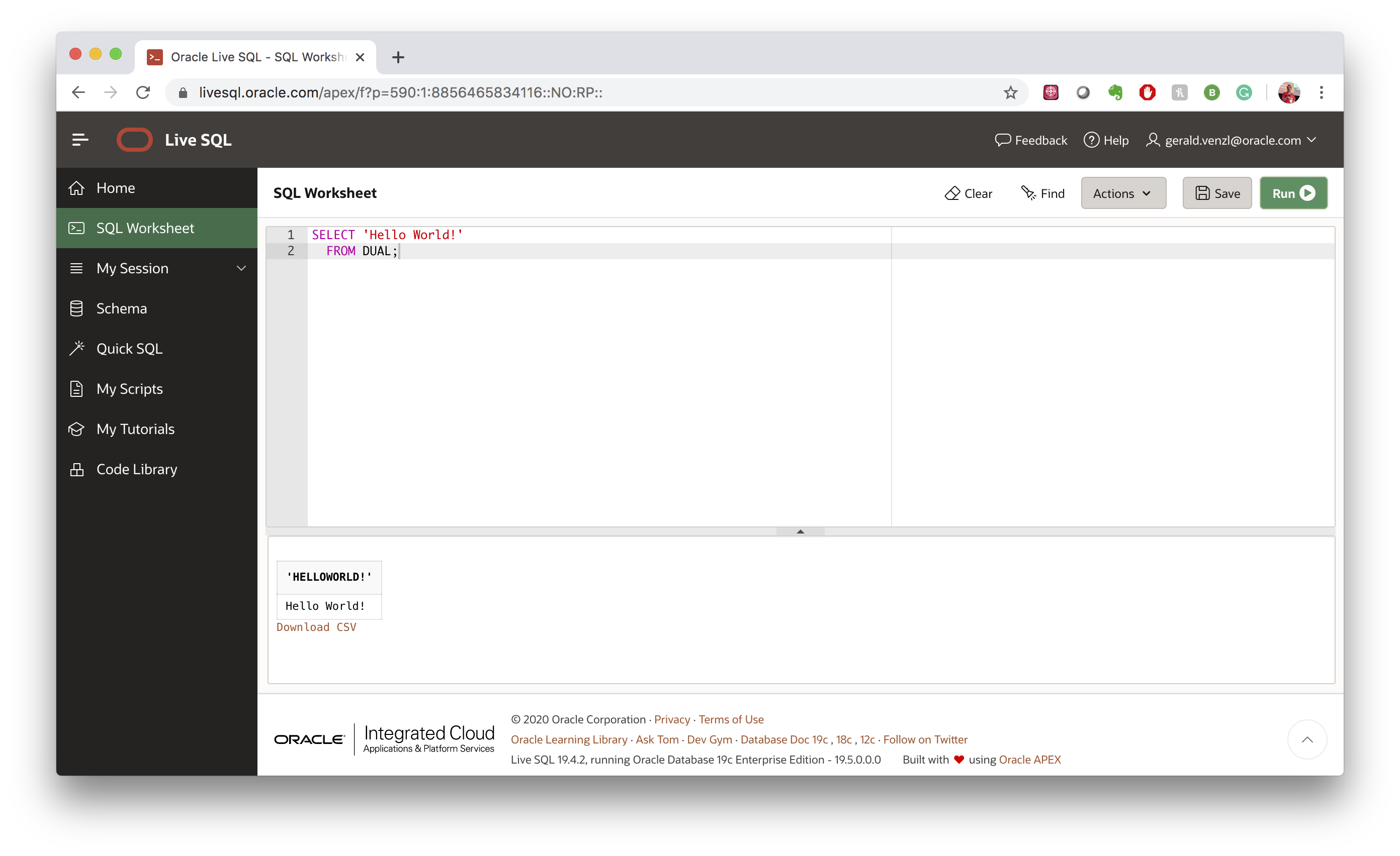 LiveSQL