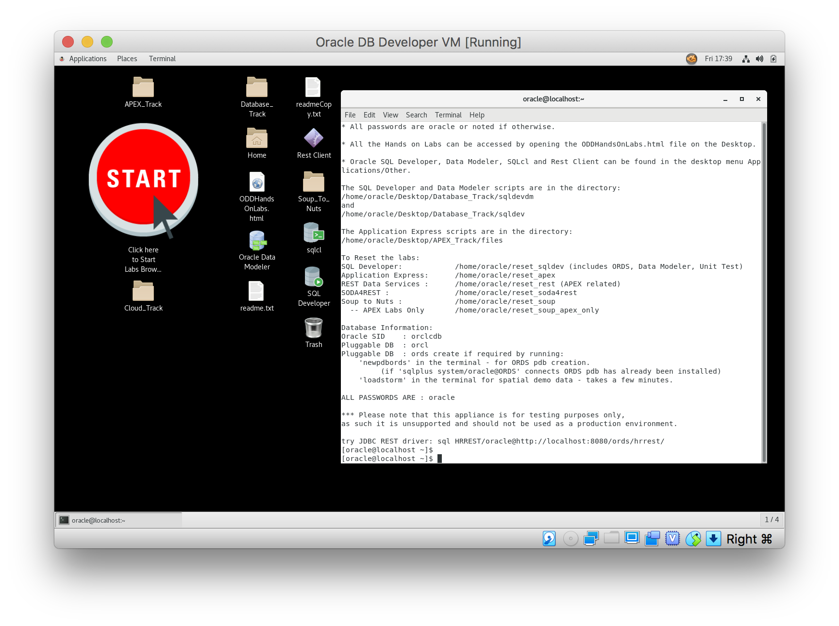 Oracle Database AppDev VM