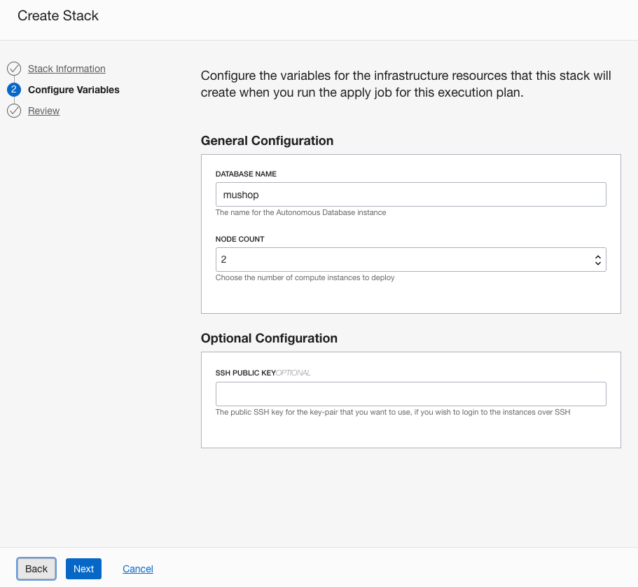 MuShop Configuration Variables