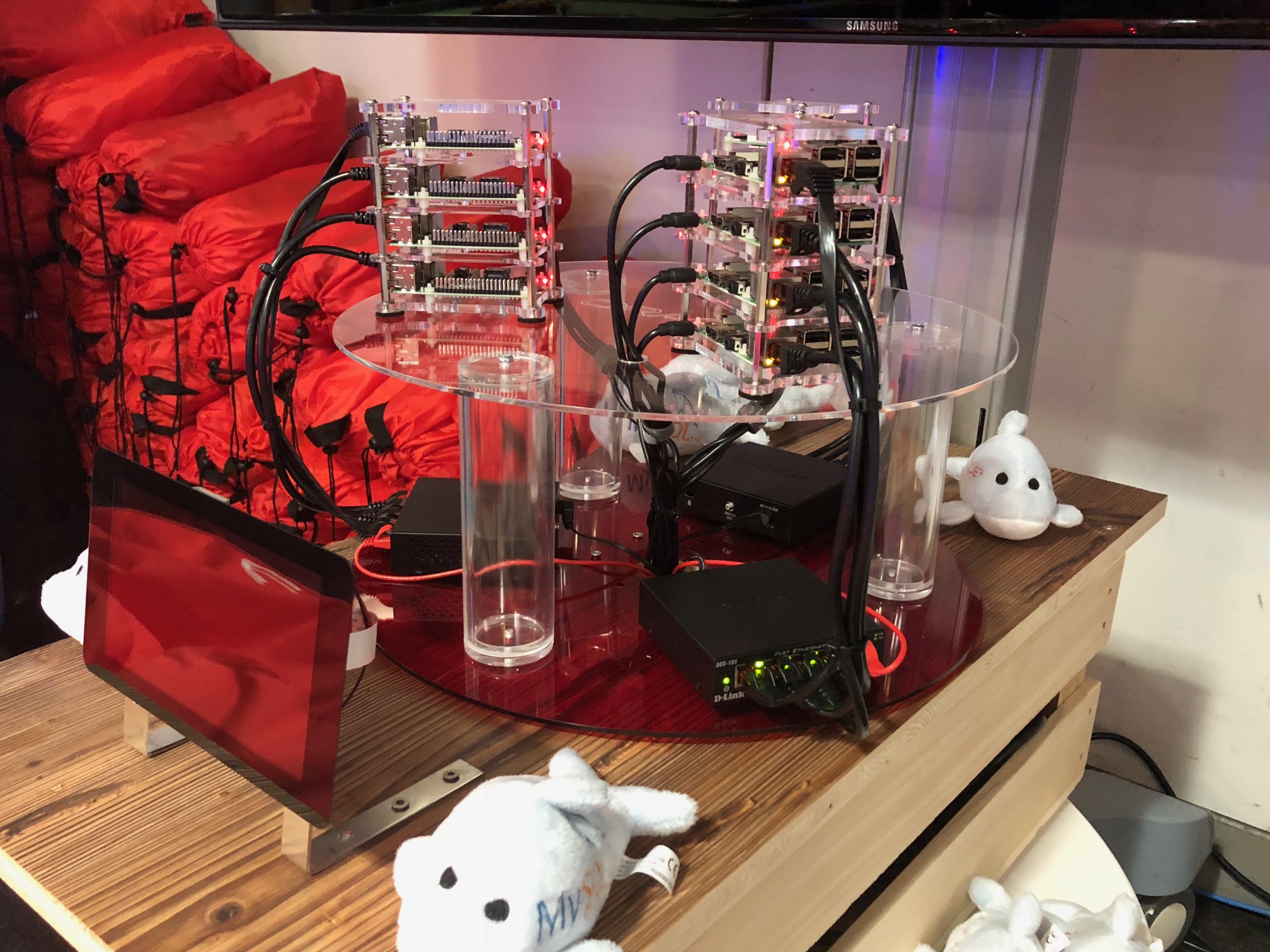 Raspberry Pi Cluster Small Side Angle